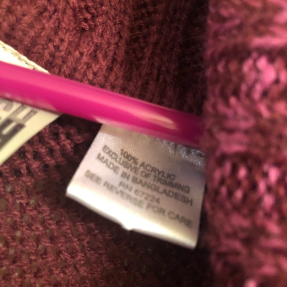Extra Touch Burgundy Sweater Dress Size 2X - Picture 3 of 4